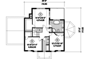 Colonial Style House Plan - 3 Beds 1 Baths 2153 Sq/Ft Plan #25-4792 
