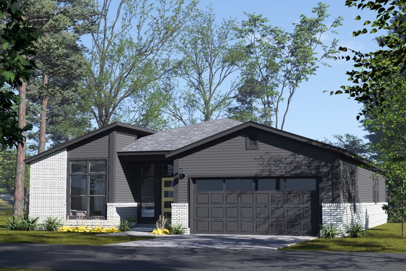 Architectural House Design - Exterior - Other Elevation 2 for Modern House Plan #513-2433 - 3 bed, 2 bath