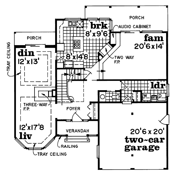 Victorian Floor Plan - Main Floor Plan #47-218