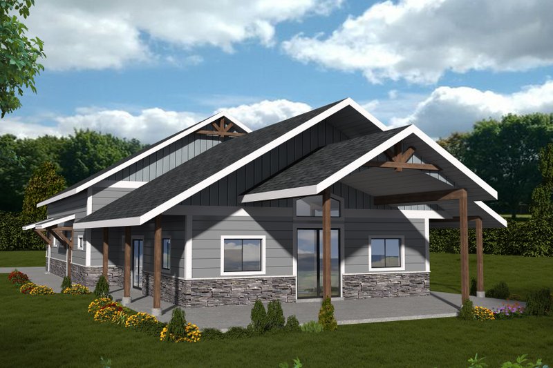 Home Plan - Craftsman Exterior - Front Elevation Plan #117-999