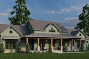 Farmhouse Style House Plan - 3 Beds 3.5 Baths 2716 Sq/Ft Plan #923-450 Exterior 