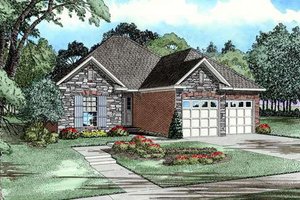Traditional Exterior - Front Elevation Plan #17-189