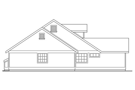 Exterior - Other Elevation for Country House Plan #124-164 - 3 bed, 2 bath