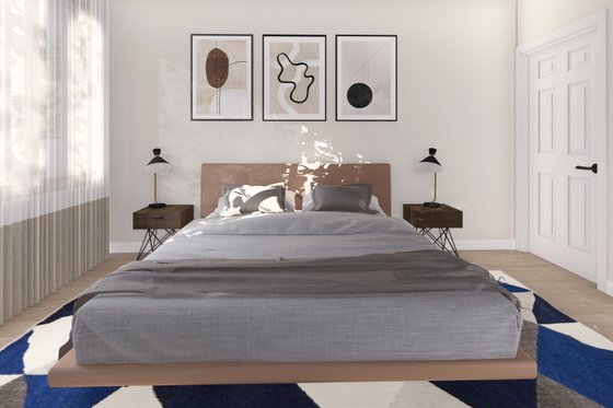 Interior - Master Bedroom for Ranch House Plan #1060-337 - 2 bed, 4 bath