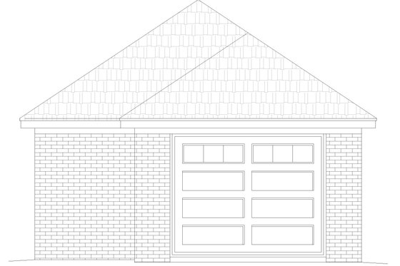Exterior - Front Elevation 3 for Traditional House Plan #932-493, 0 bath