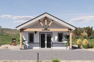 Architectural House Design - Ranch Exterior - Front Elevation Plan #1106-114