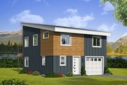 Contemporary Style House Plan - 3 Beds 2 Baths 1125 Sq/Ft Plan #932-181 