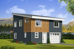 Home Plan - Contemporary Exterior - Front Elevation Plan #932-181
