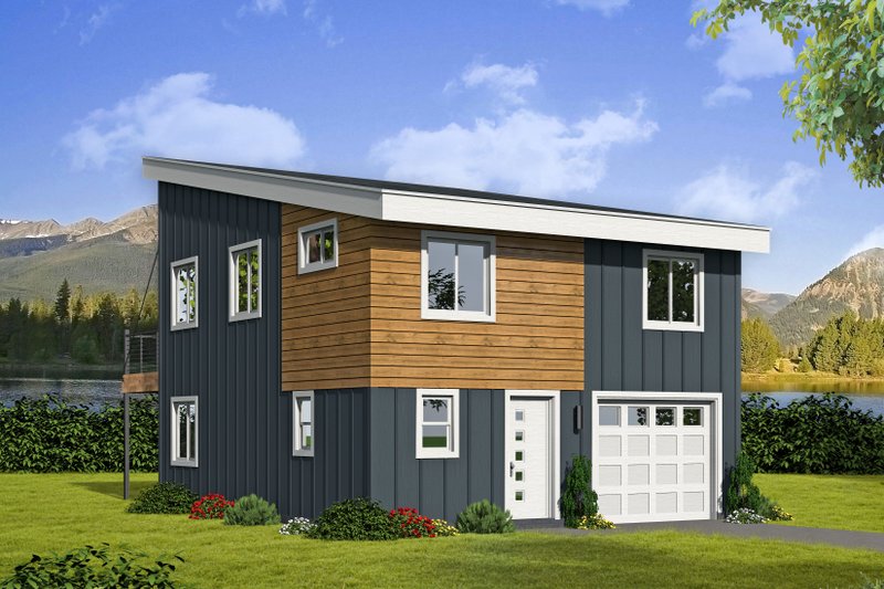 House Plan Design - Contemporary Exterior - Front Elevation Plan #932-181