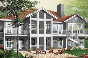 Contemporary Exterior - Front Elevation Plan #23-418