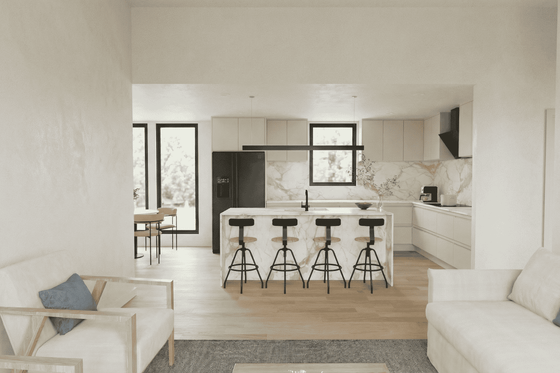 Interior - Family Room 1 for Modern House Plan #923-457 - 3 bed, 2.5 bath