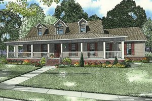 Country Exterior - Front Elevation Plan #17-2594
