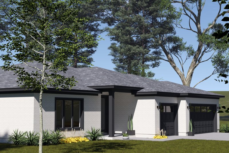 Architectural House Design - Exterior - Other Elevation 2 for Modern House Plan #513-2410 - 4 bed, 3.5 bath
