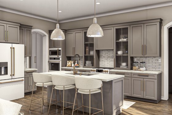 Interior - Kitchen for Modern House Plan #455-443 - 3 bed, 2.5 bath