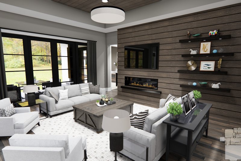 Dream House Plan - Interior - Family Room 3 for Farmhouse House Plan #51-1221 - 4 bed, 3 bath