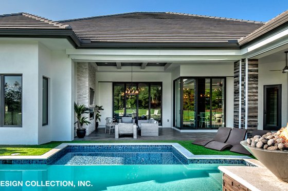 Exterior - Rear Elevation 3 for Contemporary House Plan #930-477 - 4 bed, 5 bath