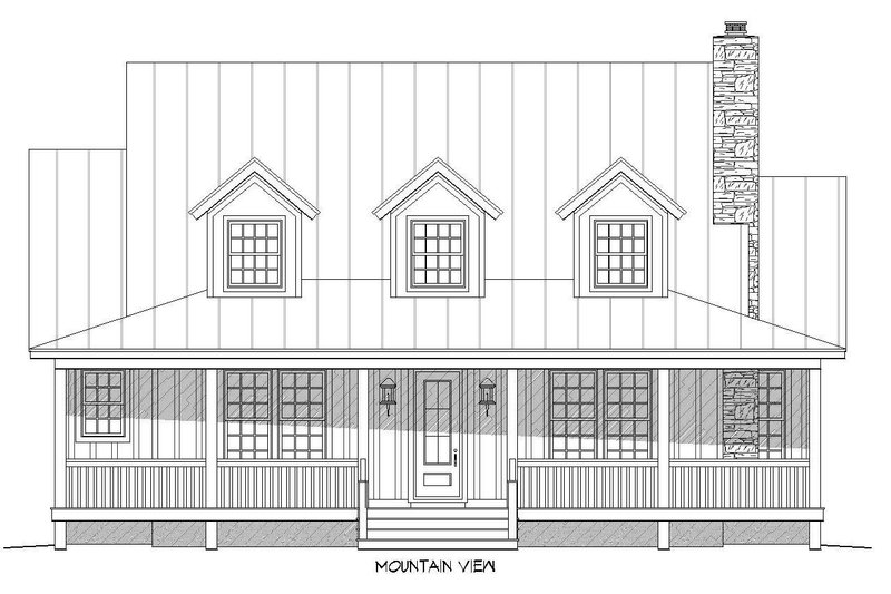 Dream House Plan - Exterior - Front Elevation 3 for Country House Plan #932-14 - 3 bed, 3.5 bath