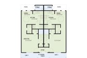 Southern Style House Plan - 2 Beds 2.5 Baths 1005 Sq/Ft Plan #17-2041 Floor 