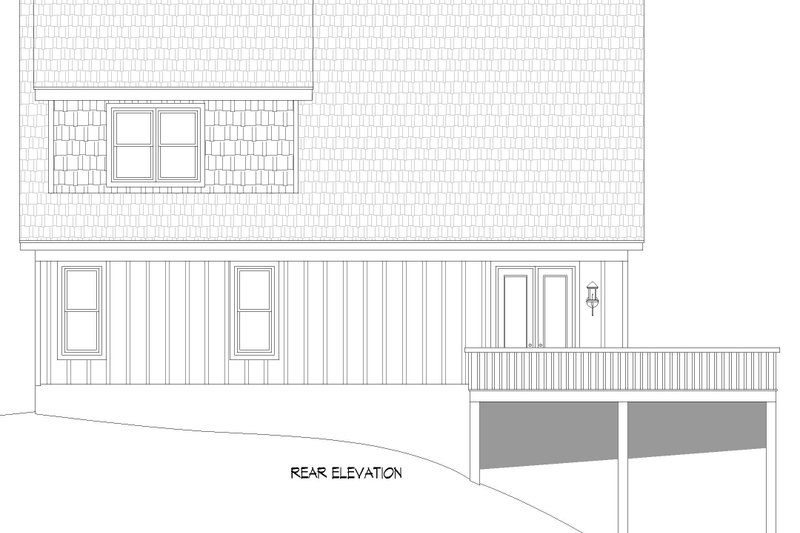 House Plan Design - Exterior - Rear Elevation for Country House Plan #932-690 - 4 bed, 3.5 bath