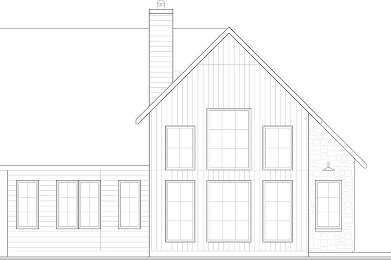 Architectural House Design - Exterior - Rear Elevation 2 for Cottage House Plan #23-2904 - 3 bed, 1.5 bath