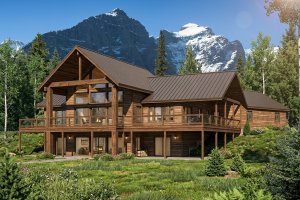Architectural House Design - Exterior - Front Elevation for Modern House Plan #117-393 - 3 bed, 3 bath