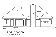 Traditional Style House Plan - 3 Beds 2 Baths 1593 Sq/Ft Plan #56-127 