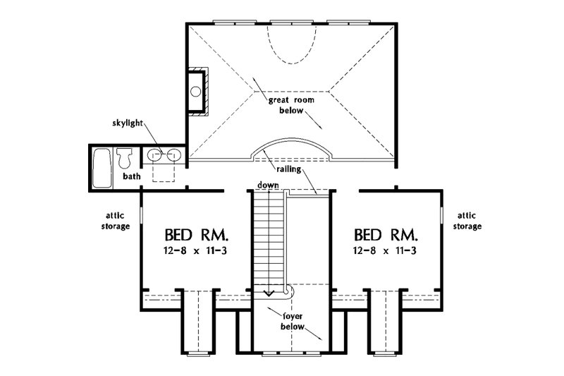 House Plan Design - Floor Plan - Upper Floor for Country House Plan #929-18 - 4 bed, 3.5 bath