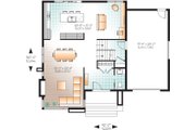 Modern Style House Plan - 3 Beds 1.5 Baths 1852 Sq/Ft Plan #23-2293 