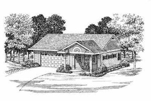 Traditional Exterior - Front Elevation Plan #72-268