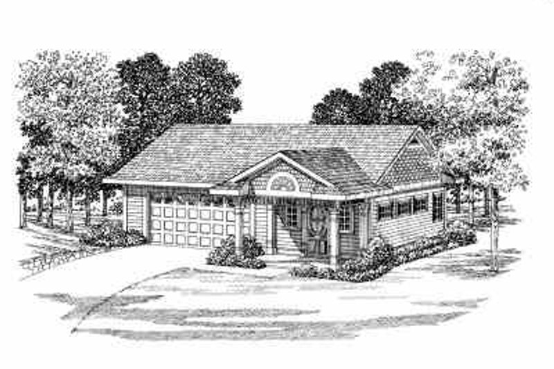 Home Plan - Traditional Exterior - Front Elevation Plan #72-268