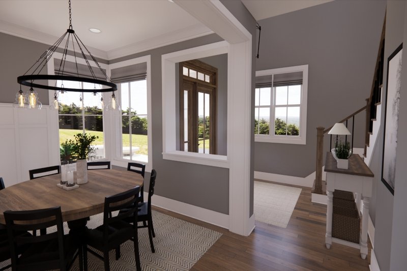 House Plan Design - Interior - Dining Room for Farmhouse House Plan #51-1565 - 4 bed, 2.5 bath