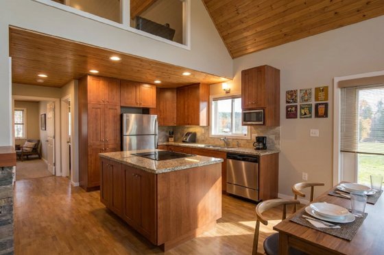 Interior - Kitchen for Cabin House Plan #126-188 - 3 bed, 2 bath