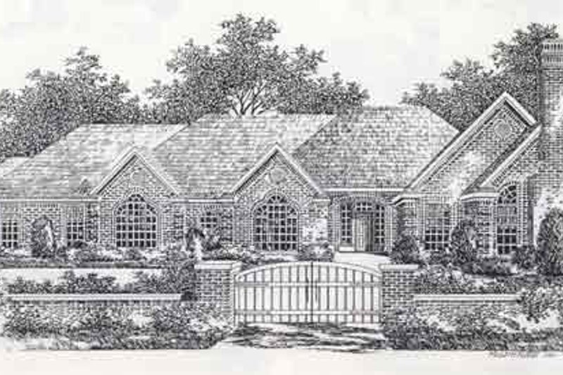 Colonial Style House Plan - 3 Beds 2 Baths 2763 Sq/Ft Plan #310-885