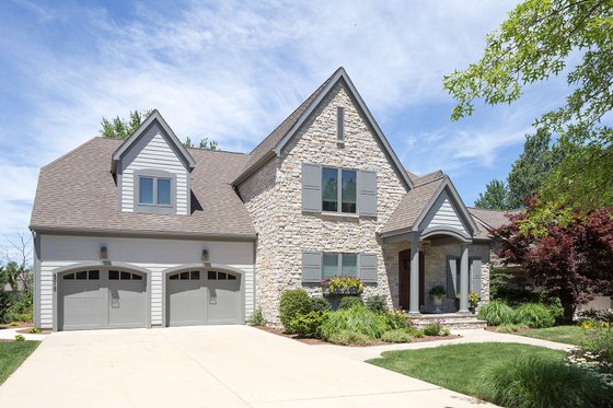 Exterior - Front Elevation 3 for Farmhouse House Plan #901-58 - 4 bed, 3.5 bath