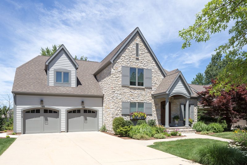 Architectural House Design - Exterior - Front Elevation 3 for Farmhouse House Plan #901-58 - 4 bed, 3.5 bath