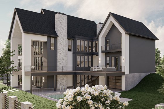 Exterior - Other Elevation for Modern House Plan #455-528 - 4 bed, 4.5 bath