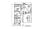 Bungalow Style House Plan - 3 Beds 2 Baths 1297 Sq/Ft Plan #53-432 