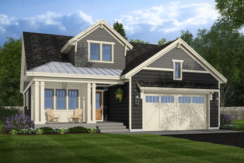 Home Plan - Bungalow Exterior - Front Elevation Plan #51-1405