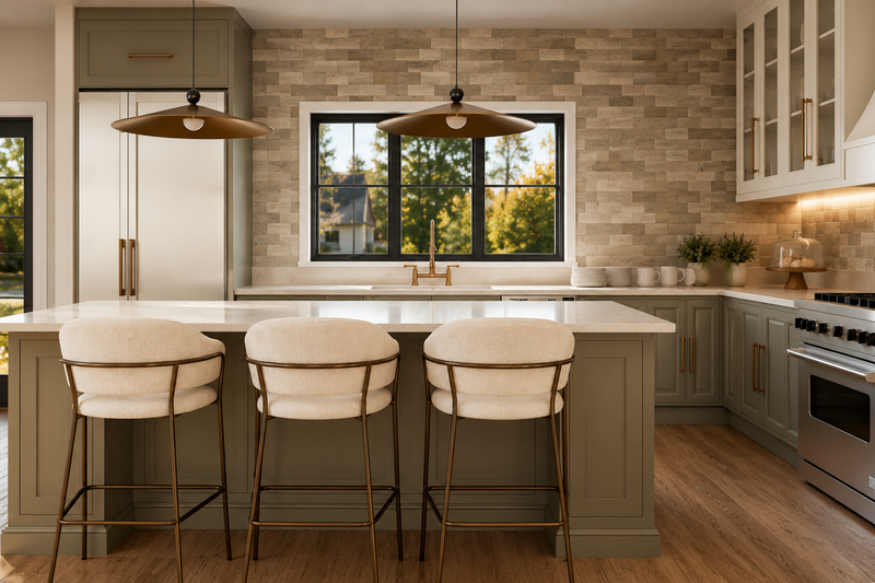 Architectural House Design - Interior - Kitchen 2 for Farmhouse House Plan #1064-471 - 4 bed, 2.5 bath