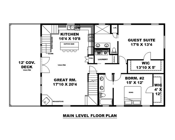 Barndominium Floor Plan - Main Floor Plan #117-1018