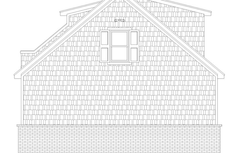 Dream House Plan - Exterior - Rear Elevation for Traditional House Plan #932-356 - 1 bed, 1 bath