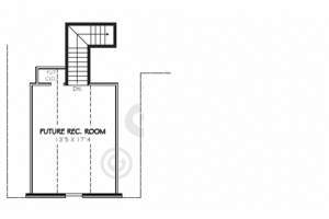 Floor Plan - Other Floor for European House Plan #424-185 - 3 bed, 2 bath