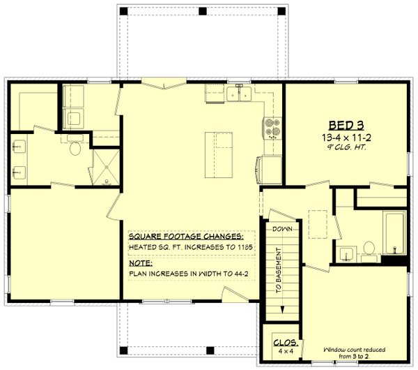 Architectural House Design - Floor Plan - Other Floor for Farmhouse House Plan #430-445 - 3 bed, 2 bath