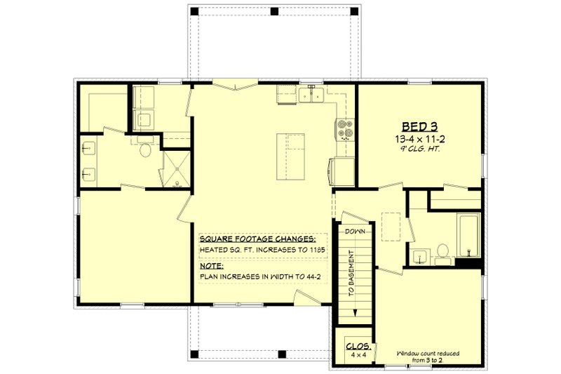 Architectural House Design - Floor Plan - Other Floor for Farmhouse House Plan #430-445 - 3 bed, 2 bath