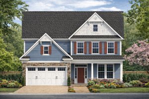 House Blueprint - Traditional Exterior - Front Elevation Plan #1053-81