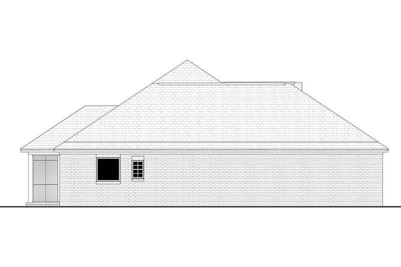 Architectural House Design - Exterior - Other Elevation 1 for European House Plan #430-74 - 4 bed, 2 bath