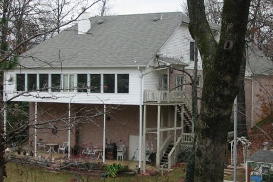 Exterior - Rear Elevation for Traditional House Plan #81-13733 - 3 bed, 3.5 bath