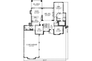 European Style House Plan - 4 Beds 3.5 Baths 3246 Sq/Ft Plan #70-849 