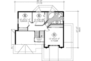 European Style House Plan - 3 Beds 2 Baths 1514 Sq/Ft Plan #25-2291 