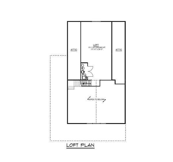 Architectural House Design - Country Floor Plan - Upper Floor Plan #1064-276